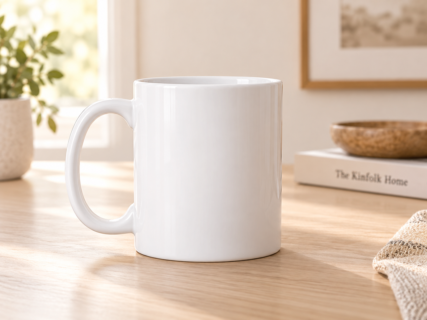 Plain mug before personalization