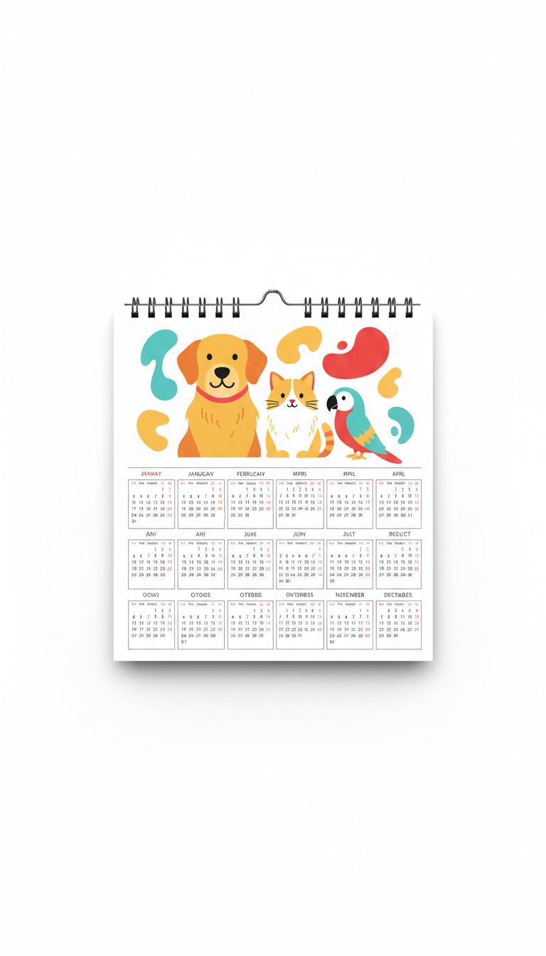 Personalized Pet Calendar With Glossy Pages